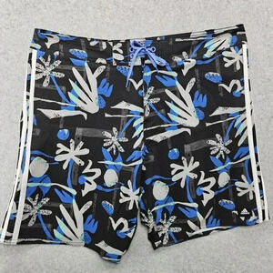 Adidas Floral‎ Beach Tech Shorts Blue and Gray Men's Size 37